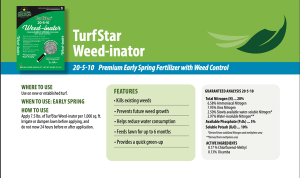 quinstar turf herbicide TurfStar Weed-inator