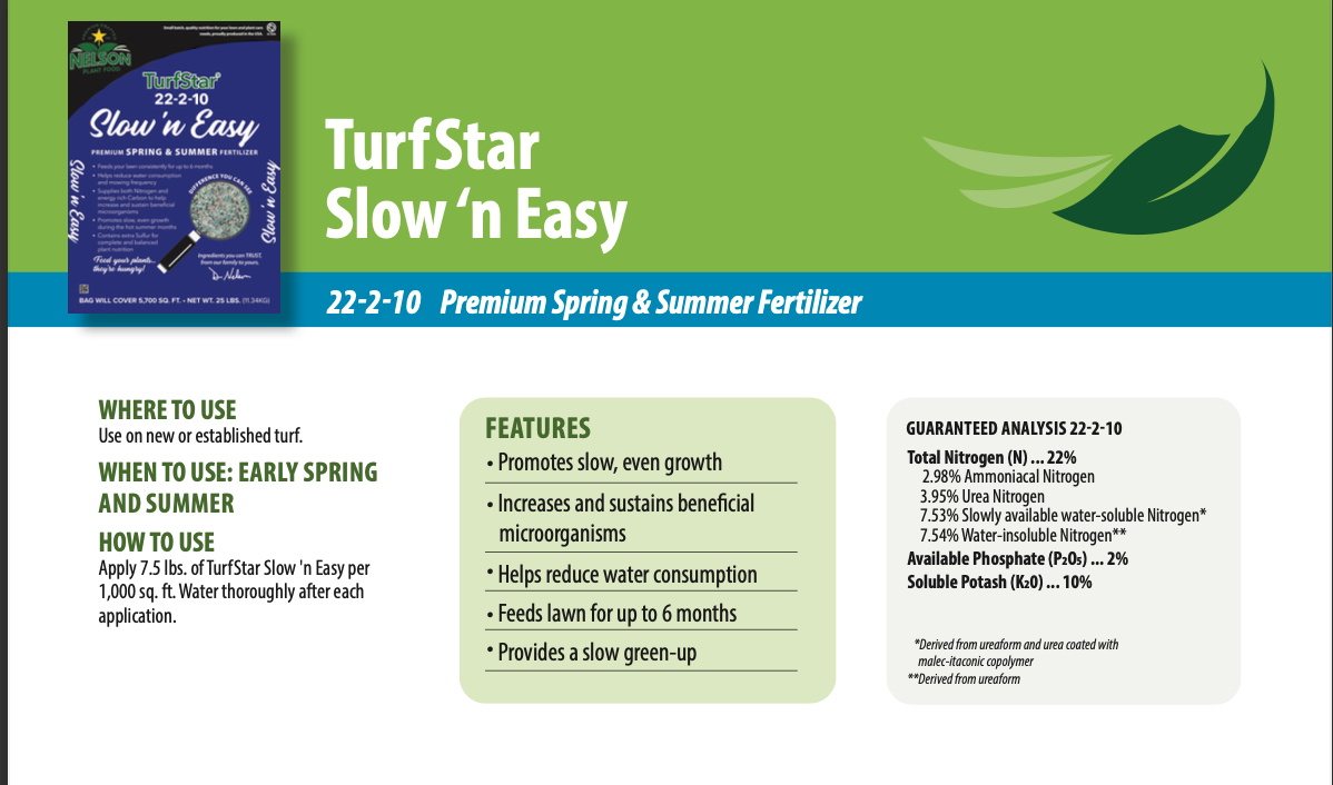 TurfStar Slow &#39;n Easy