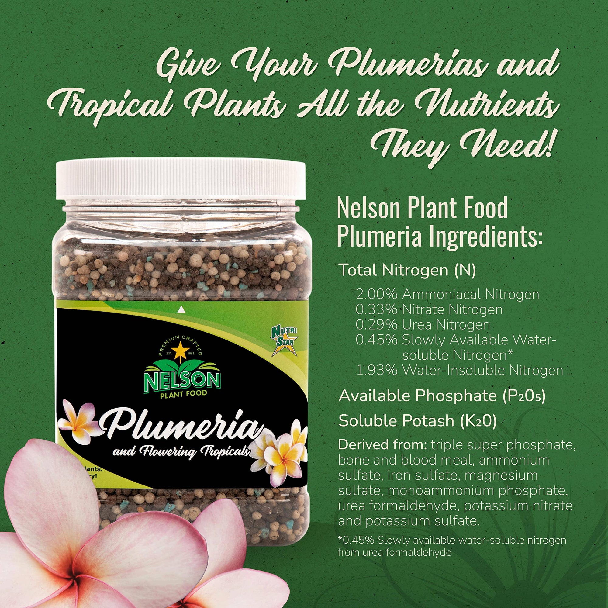 NutriStar Plumeria Nelson Plant Food