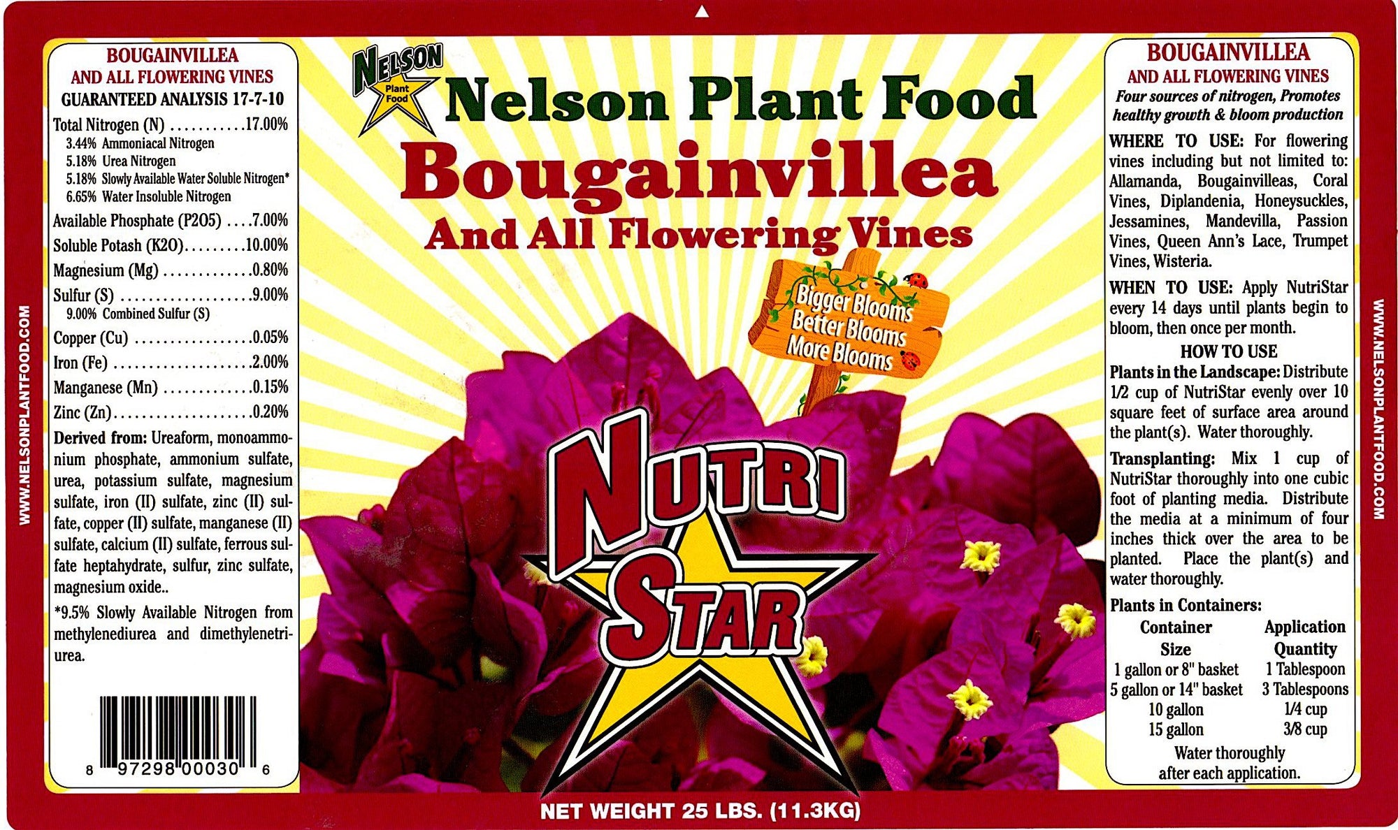 NutriStar Bougainvillea Nelson Plant Food